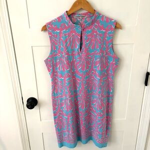 Barbara Gerwit Notch Collar Sleeveless Shift Dress. Size XL.